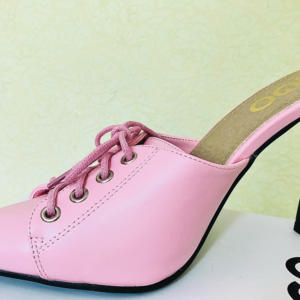 Ego ‘Sporty Spice’ Faux Leather Lace-up Stiletto Heels | Open-Heel | UK Size 4 - Picture 10 of 16